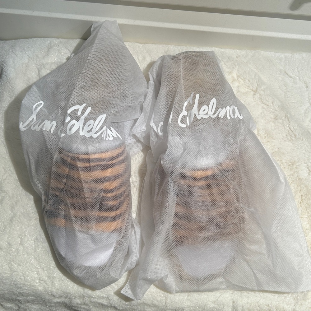 Sam Edelman Sabrina Tan Zebra Slide Sandals - Picture 16 of 16